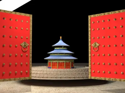 Chinese Beijing temple of heaven  3D model
