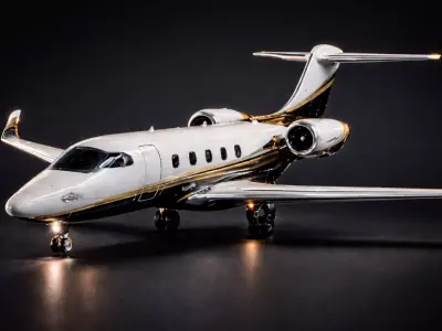Private Jet 3D Model Business Aircraft 3D model