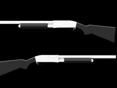Low Poly Firearms Pack Free low-poly 3D model