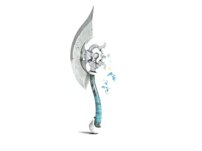 Stylized Battle Axe  3D model