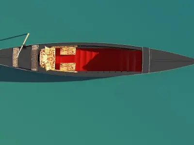 Venetian gondola 3D model