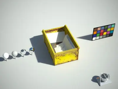 Skip or dumpster Low-poly 3D model