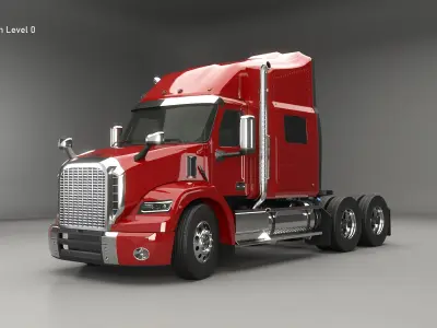  Generic Semi Truck Sleeper Cab 