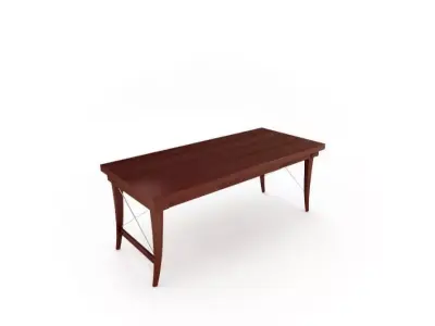 Dark Wood Table 3D model