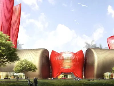 3Dmax fashion city commercial square building 40 3D model