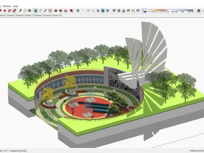 Sketchup Landscape Park 193 3D model