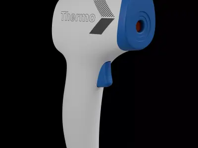 thermo Low-poly 3D model