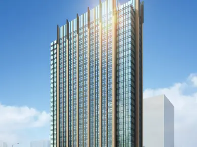 3Dmax fashion city commercial square building 326 3D model
