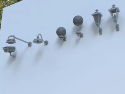 OUTDOOR HOME ASSETS 1-35 SUPPORTED STL 3D print model