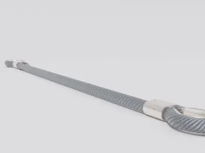 Steel Wire LowPoly Low-poly 3D model