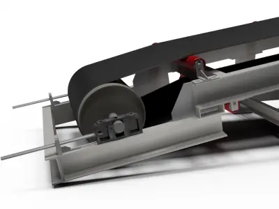 Conveyor belt 3D model purchase