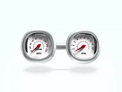 Car dashboard 3D model