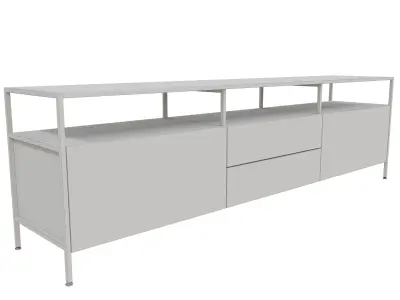 Media Console Mid Industrial 3D model