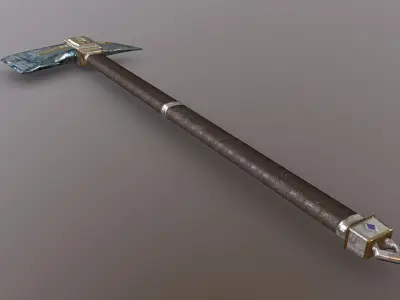 Axe - Mithril Low-poly 3D model