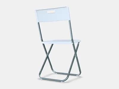GUNDE Folding chair 1 Low-poly 3D model