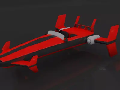 flying car 3D model by lgmaglantay