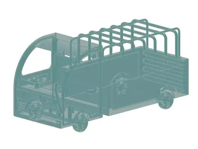 Glass Truck Toy 3D model