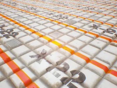 PBR Seamless Sci-Fi Texture 12 Low-poly 3D model