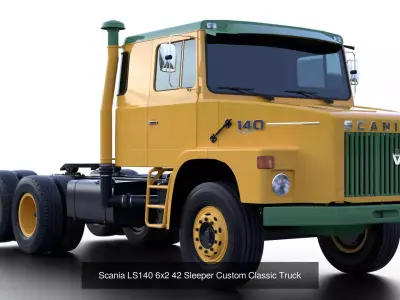 Scania LS140 1970s Classic Truck 3D Model Pack