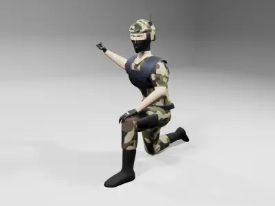 Soldier - Army - Soldado Low-poly 3D model