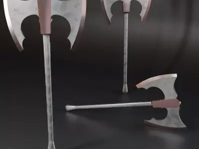 Mk Axe Lowpoly 040 Free 3D model