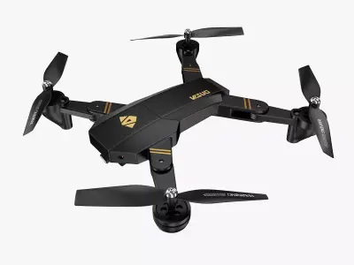 Black Drone 3D model purchase
