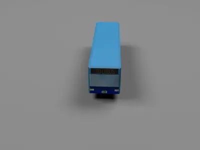Low Poly BRT bus Low-poly 3D model