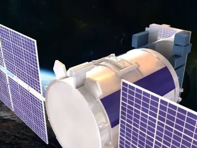 Satellite Glonass 3D model