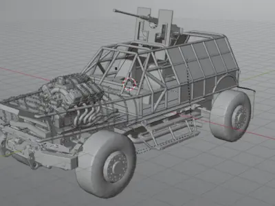 Sci fi vehicle 2 3D model
