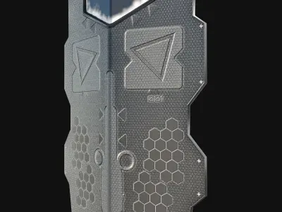 Ballistic Shield Low-poly 3D model purchase