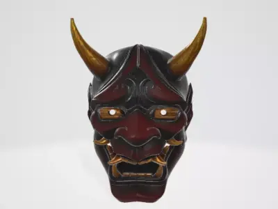 Samurai Mask 7 3D model