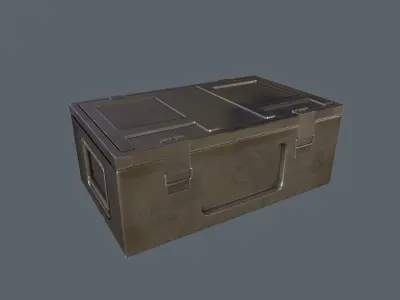 WWII Ammo Box 2 Low-poly 3D model