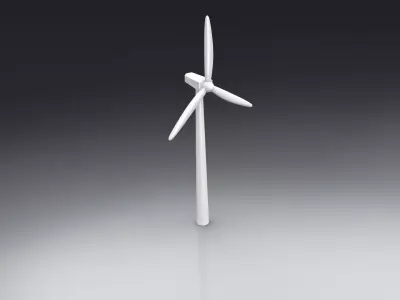 Wind turbine 3D model