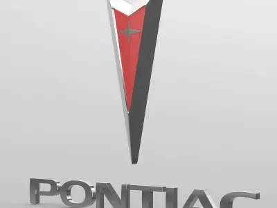 pontiac logo 3D model