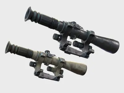 Optical Scope 103 Low-poly 3D model