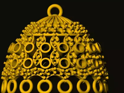 jumka golden bell 3D print model get