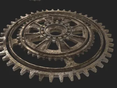 Rusty Gears Set 3D model