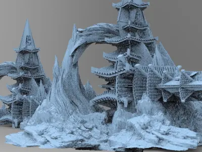 Emperor Monarch Cliff 2 Models 3D model