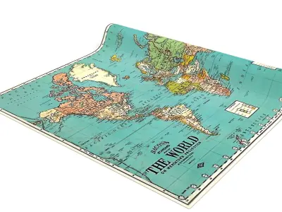 world map 3D model purchase