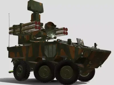 VECO GUARANI P 6X6 BR Low-poly 3D model