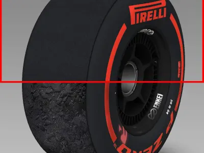 enkei supersoft front tyre Low-poly 3D model