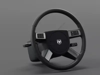 Steering Wheel Dodge Charger Free 3D model