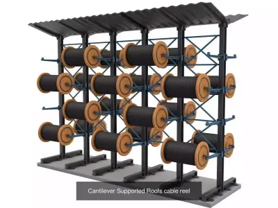Cantilever Racking System collection  3D Model Pack