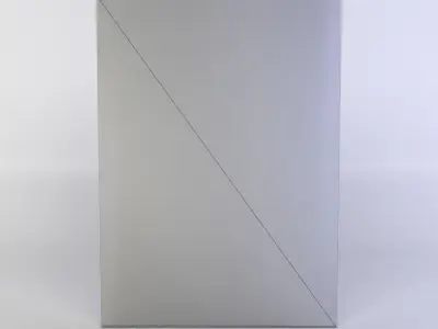 Waste sign Low-poly 3D model