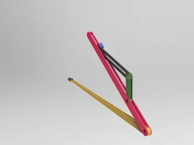 Whitworths Quick Return Mechanism 3D model