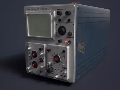 Tektronix 552B Low-poly 3D model