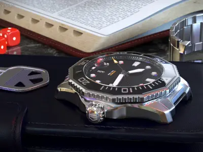 Diver Wrist Watch Body without Strap Black 3D model