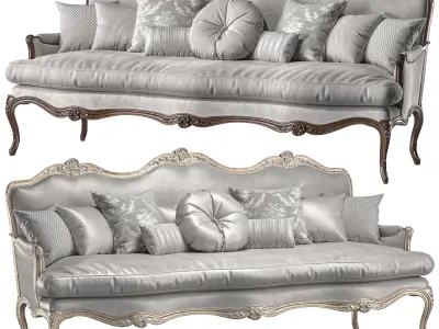 antique louis sofa art 245 3D model