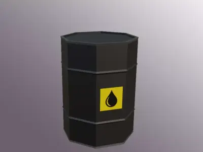 LowPoly Barrels Pack  Game Ready Asset Free low-poly 3D model