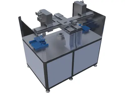 Turntable automatic soldering machine 3D model